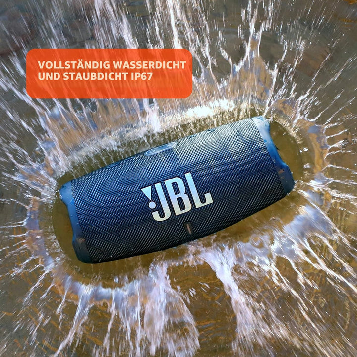 JBL CHARGE 5 - Tragbarer Bluetooth-Lautsprecher mit IP67-Wasserschutz und USB-Ladeanschluss - Blau