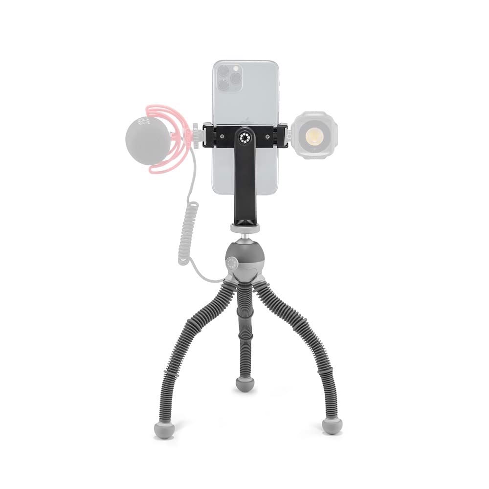 JOBY PodZilla Medium Kit, Flexibles Stativ mit GripTight 360 Handyhalterung, Phone Stativ von den Go