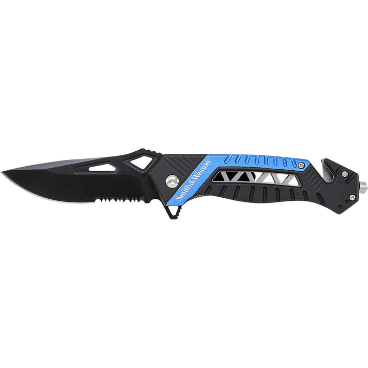 Smith &amp; Wesson Taschenmesser Messer 22.8 cm blau/Schwarz, 22.8 cm blau/Schwarz