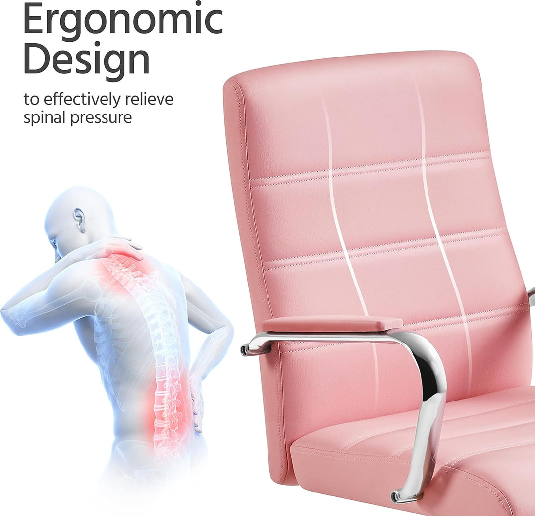 Yaheetech Ergonomischer Bürostuhl Arbeitsstuhl Drehsessel, Höhenverstellbarer Schreibtischstuhl mit