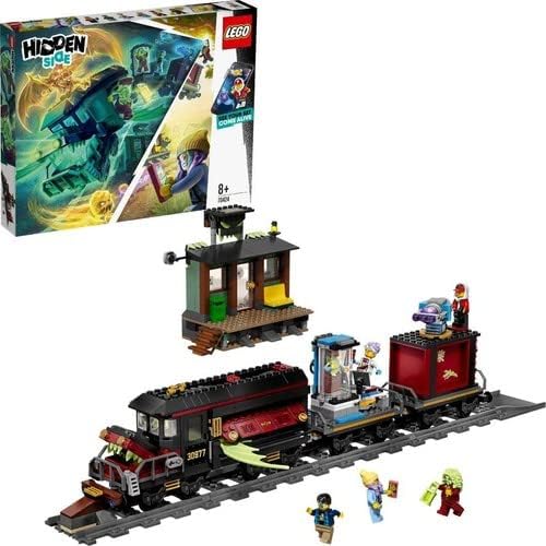 LEGO Hidden Side 70424 Geisterzug, Spielzeug für Kinder mit Augmented Reality Funktionen Standard Ve