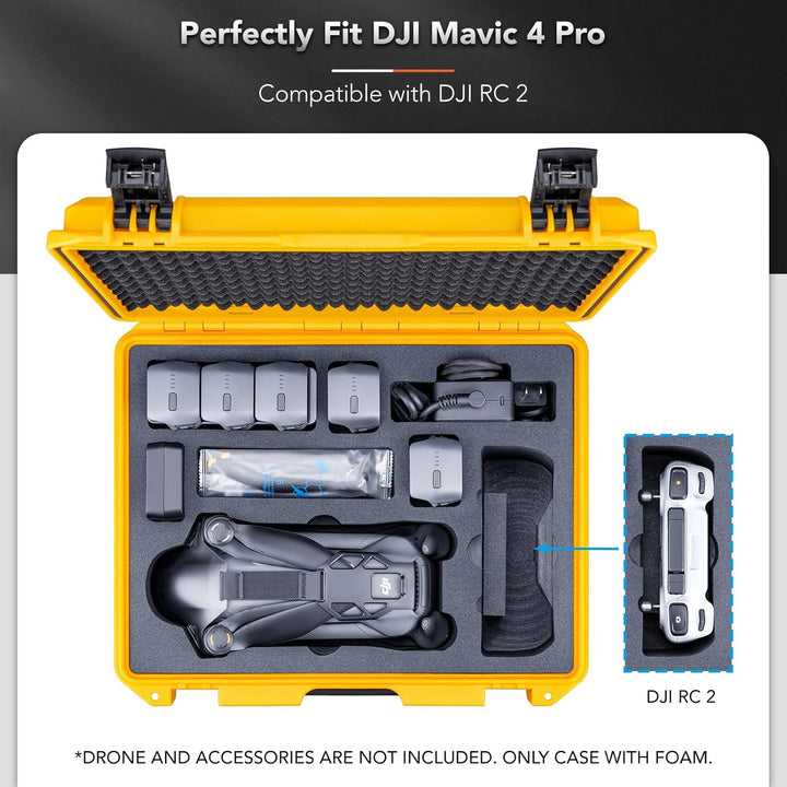 Lykus Titan M400 Wasserdicht Tasche/Koffer/Case für DJI Mavic 4 Pro, DJI RC Pro 2/RC2, Unterstützung