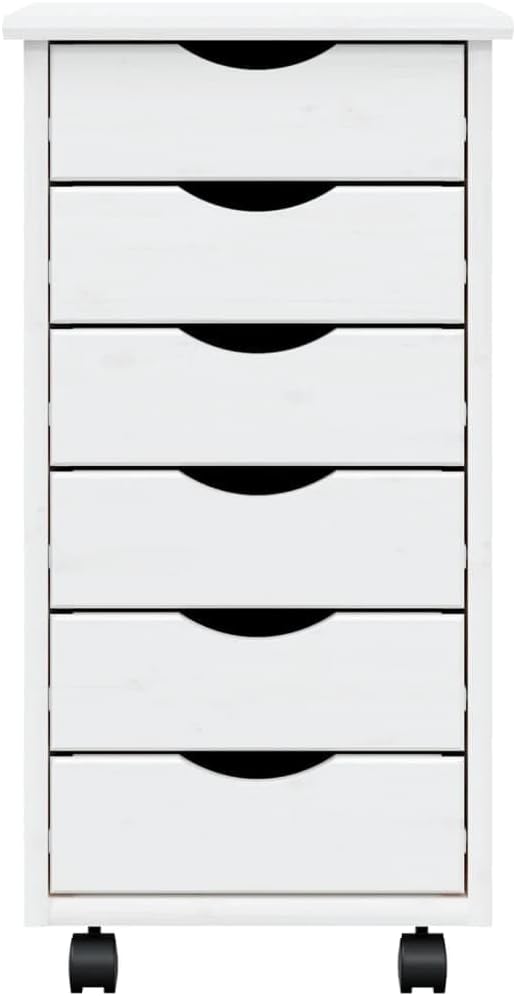 Tidyard Rollschrank mit Schubladen Rollcontainer Büroschrank Aktenschrank Bürocontainer Schrank Büro