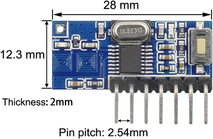 Wireless 433Mhz RF Modul RX480E-4C Empfänger Eingebauter Lerncode 1527 Dekodierung 4 Kanal Ausgang u
