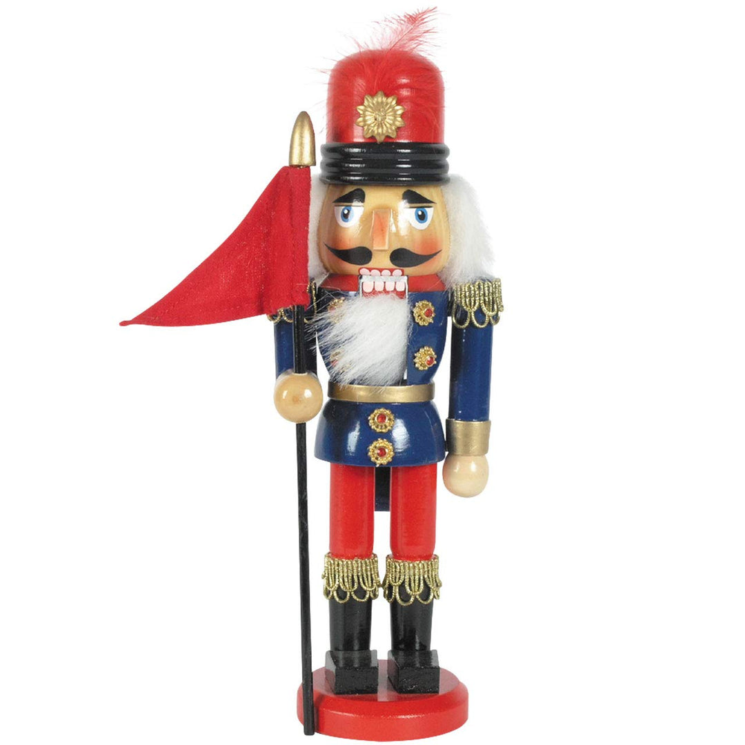 Nussknacker Kunsthandwerks-Stil Gendarm / 25 cm/weihnachtlicher Nussknacker/handbemalte Deko Figur a