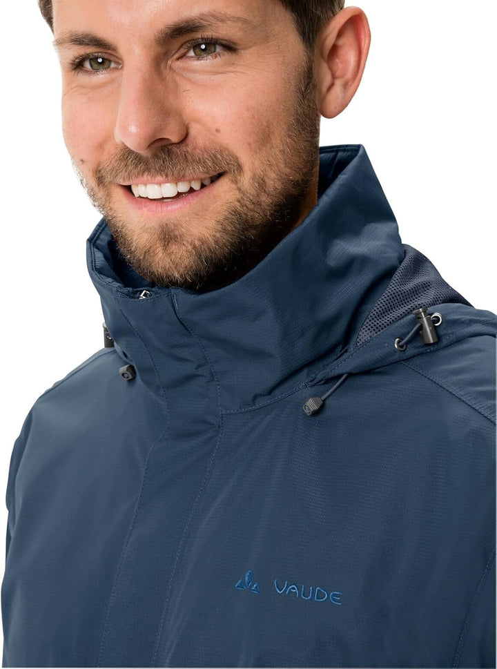 VAUDE Regenjacke Herren Escape Light, Wasserabweisende Outdoor-Jacke, Atmungsaktiver Windbreaker mit