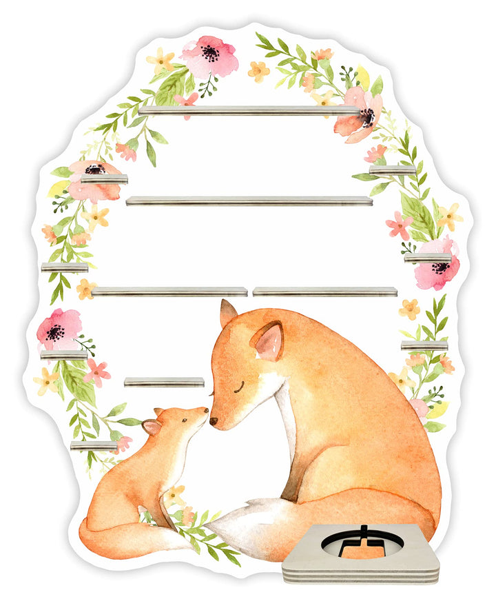 Farbklecks Collection Musikboxregal Blumenkranz mit Fuchs