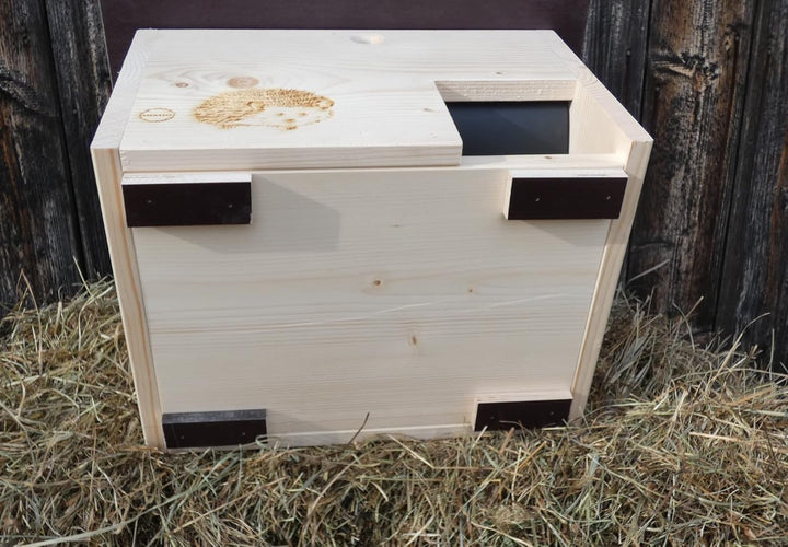 Qualität aus Niederbayern ARBRIKADREX Igelhaus 45cm x 40cm x 28cm Igelhotel 20mm Vollholz Winterfest