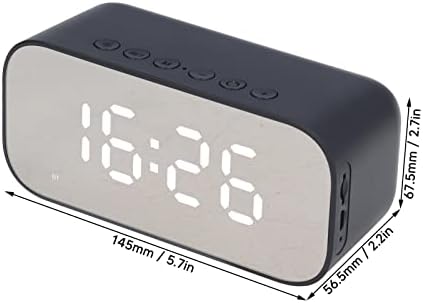 Digitaler Wecker, Tragbare Nachttischuhr mit Grossem Display und Doppelalarm, UKW-Radiowecker mit Bl
