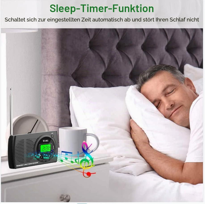 Tendak Tragbares Radio, kleines tragbares Radio FM/AM (MW) /SW, Transistor Radio mit hervorragendem