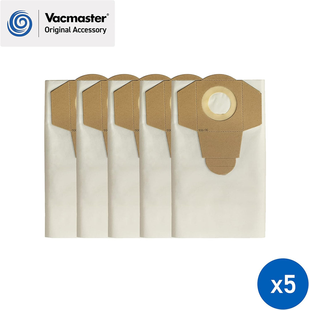 Vacmaster 950131 30 l Feinfiltrations-Staubbeutel für Nass- und Trockensauger und Staubabsauger, Wei