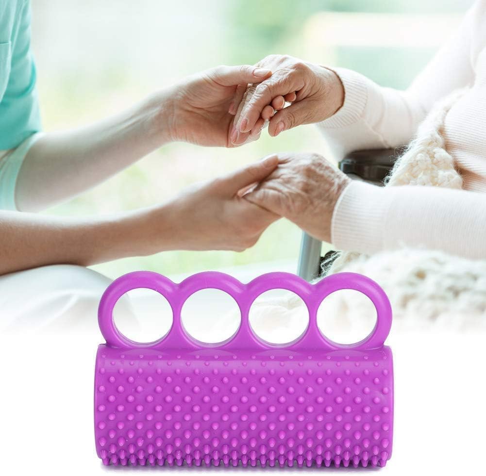 Fingertrainer für Schlaganfall, Hemiplegie, Rehabilitation – Lila Griffball für verbesserte Muskelkr