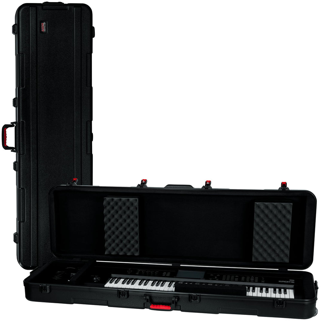 Gator Cases Hartschalen Flight Case für schlanke, extra lange 88-Tasten-Keyboards mit TSA-zugelassen