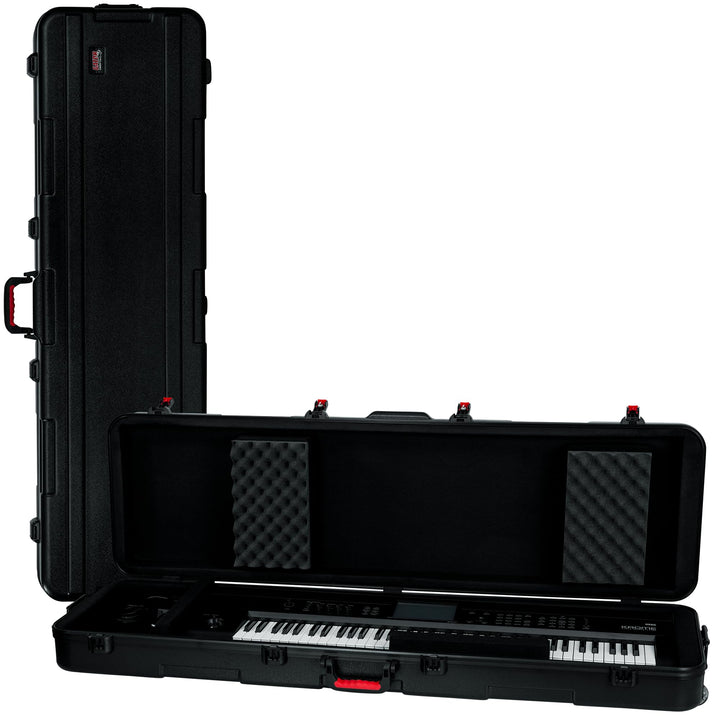 Gator Cases Hartschalen Flight Case für schlanke, extra lange 88-Tasten-Keyboards mit TSA-zugelassen