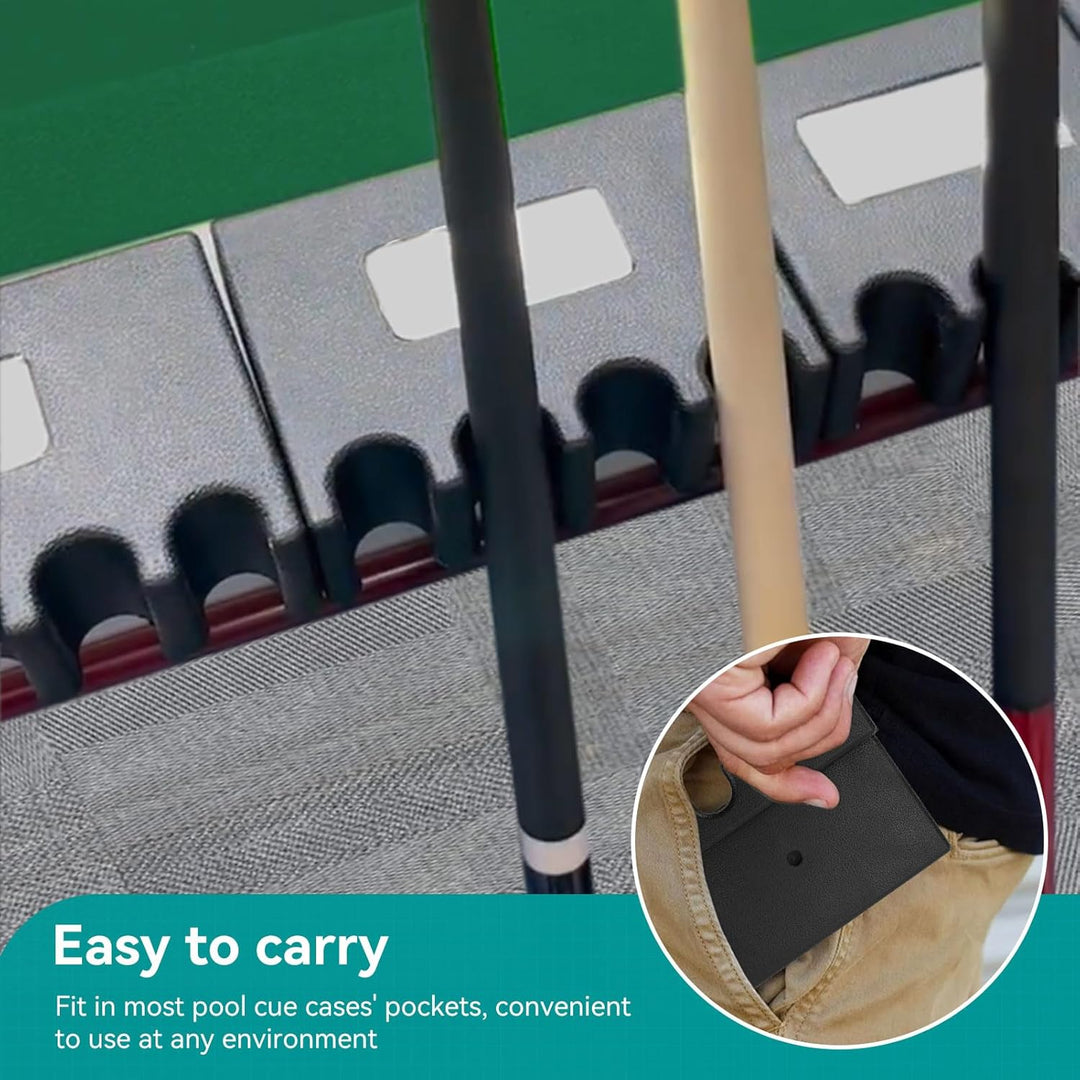 Tragbarer Pool Stick Halter, 4 Queue Ständer Tisch Billard Queue Halter Gummi Mini Stick Halter Für