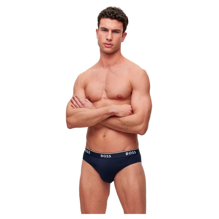 BOSS Herren Power Slips Briefs Unterhosen Cotton Stretch 3er Pack S Open Miscellaneous972, S Open Mi