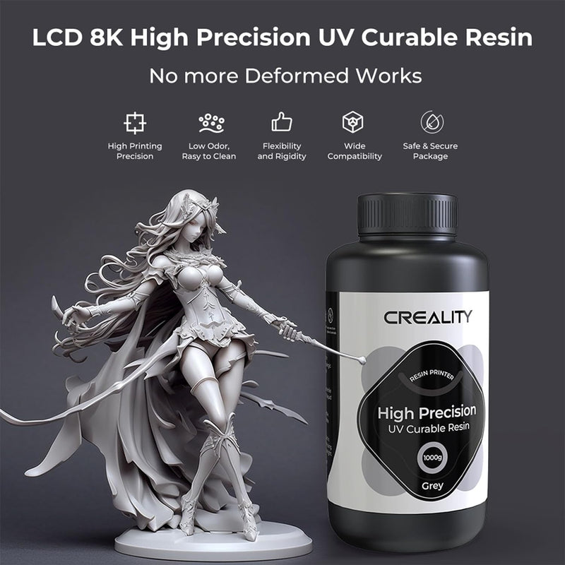 Creality 3D-Drucker Resin, Hochpräzisionsharz für 8K LCD 3D-Druck, 405nm UV-härtendes Resin, schnell