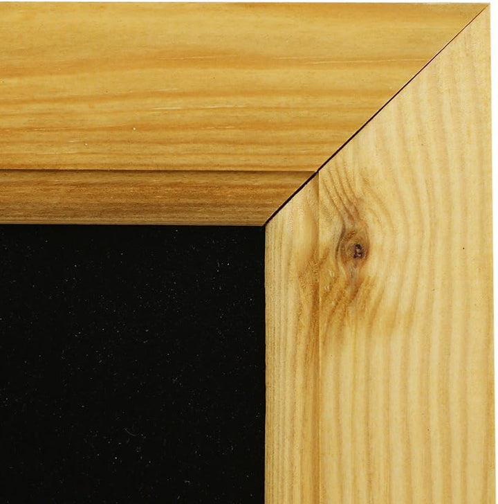 Chalkboards UK Gerahmte Tafel, Holz, Schwarz, A2, 625 x 450 mm A2 (62.4 x 45 x 1.5 cm), A2 (62.4 x 4