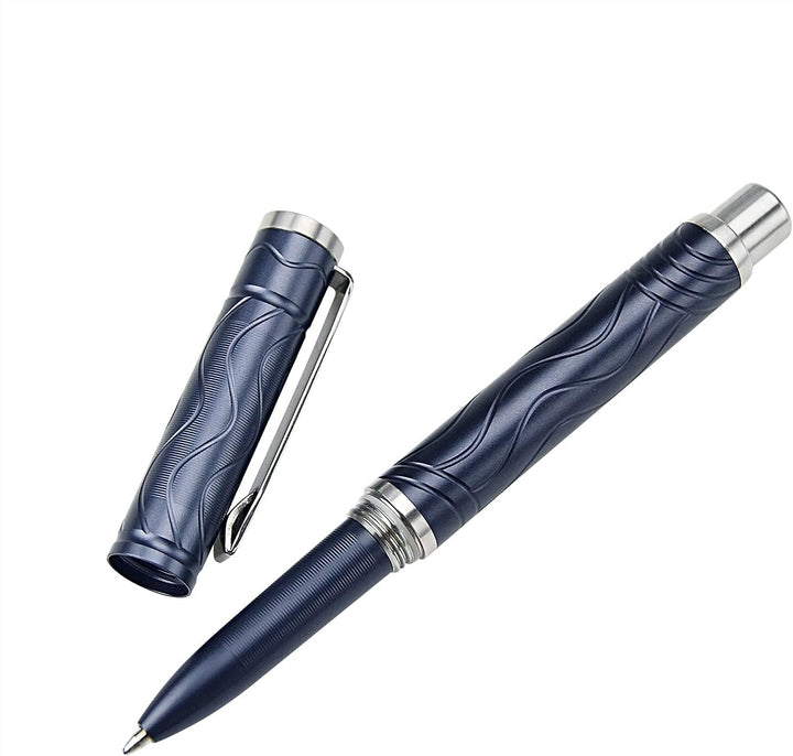 TONIFE Selbstverteidigungsstift mit Notfall-Glasbrecher-Schreibwerkzeug Self Defense Pen (Dunkelblau