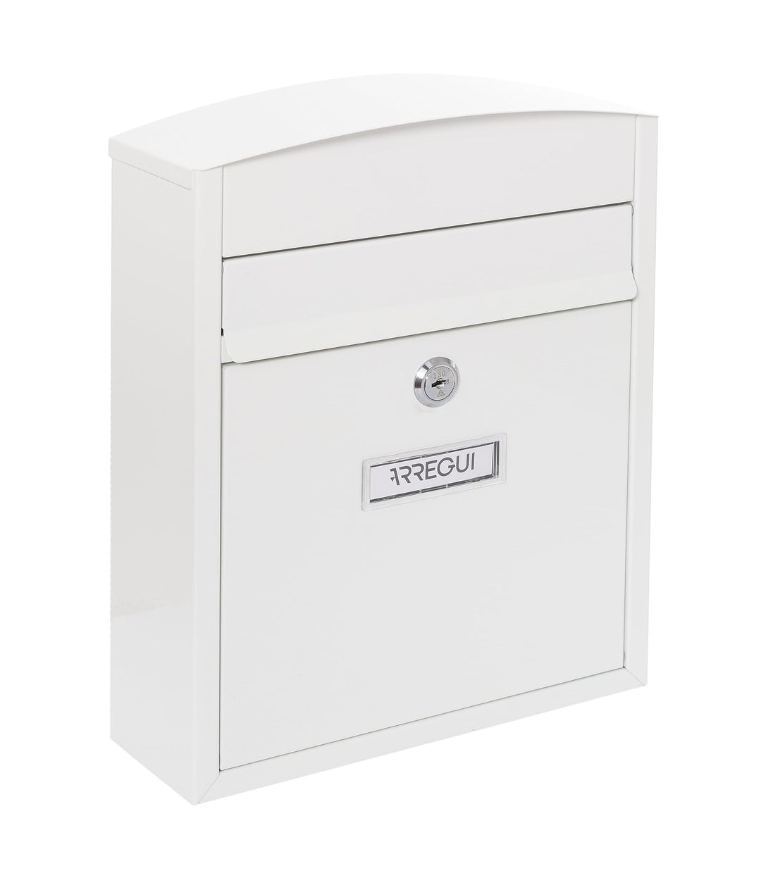 Arregui - Briefkasten aus Edelstahl, 28,5 x 24 x 9,5 cm, weiss, Weiss
