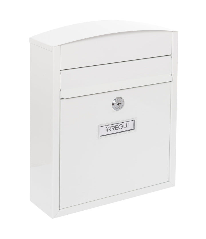 Arregui - Briefkasten aus Edelstahl, 28,5 x 24 x 9,5 cm, weiss, Weiss