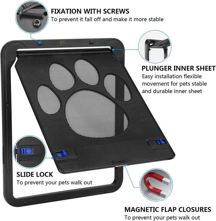 Katzenklappe Innentür, Hundeklappen Katzenklappe Automatisch, Haustier Bildschirm Türklappe Abschlie