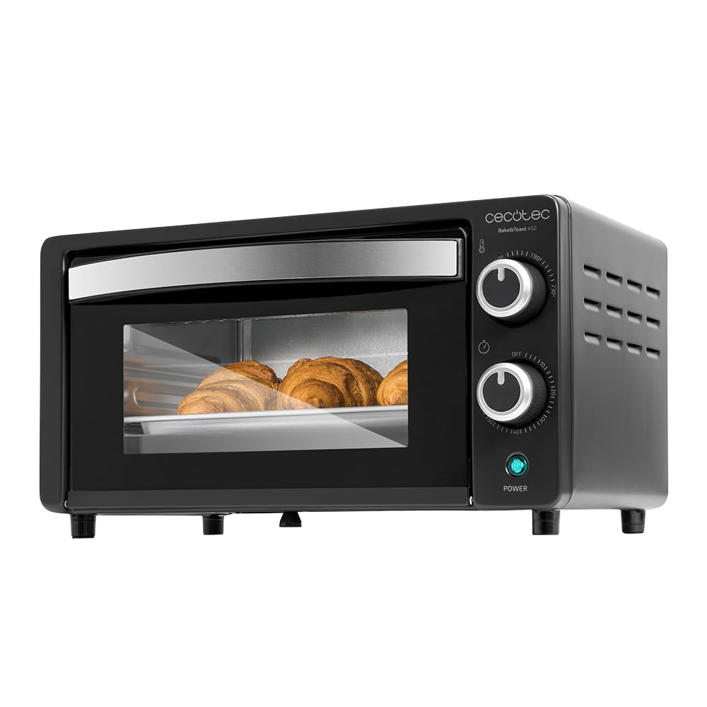 Cecotec Tischofen Bake&Toast 1090 Black, 10 L, 1000 W, 60-Minuten-Timer, Temperaturregelung bis zu 2