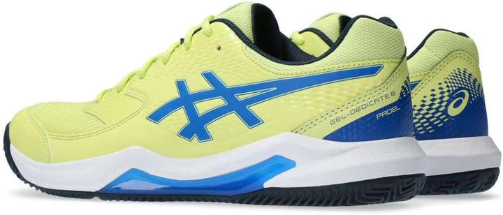 ASICS Herren Gel-Dedicate 8 Padel Sneaker 40 EU Glow Yellow Illusion Blue, 40 EU Glow Yellow Illusio