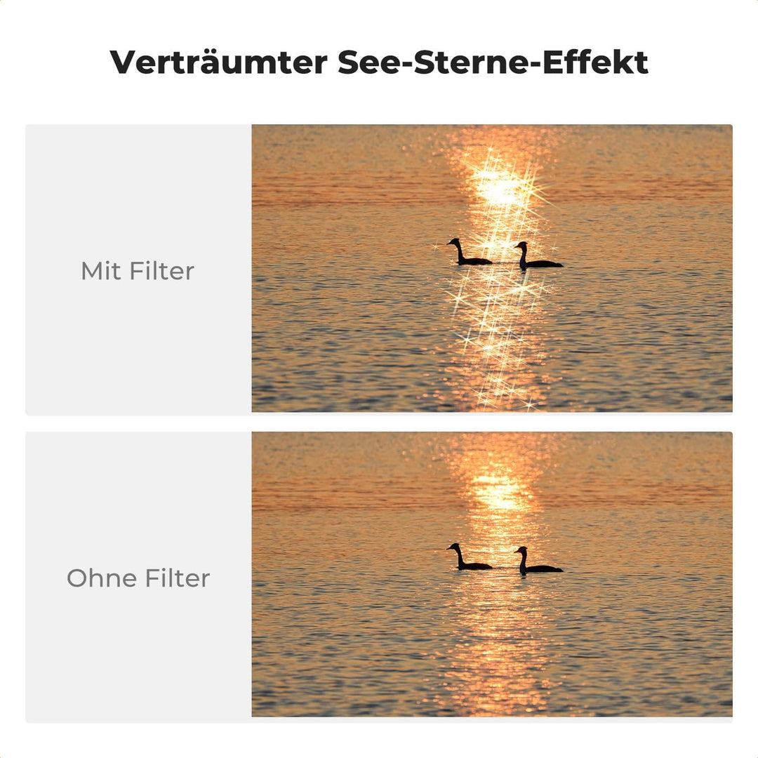 K&F Concept OSMO Pocket 3 6X Stern Filter, Magnetischer Effekt Filter kompatibel mit DJI OSMO Pocket