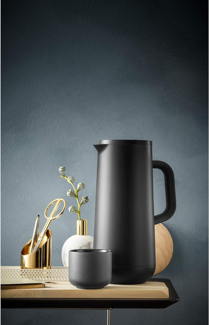 WMF Impulse Thermoskanne 1l, Isolierkanne für Kaffee oder Tee, Druckverschluss, hält Getränke 24h ka