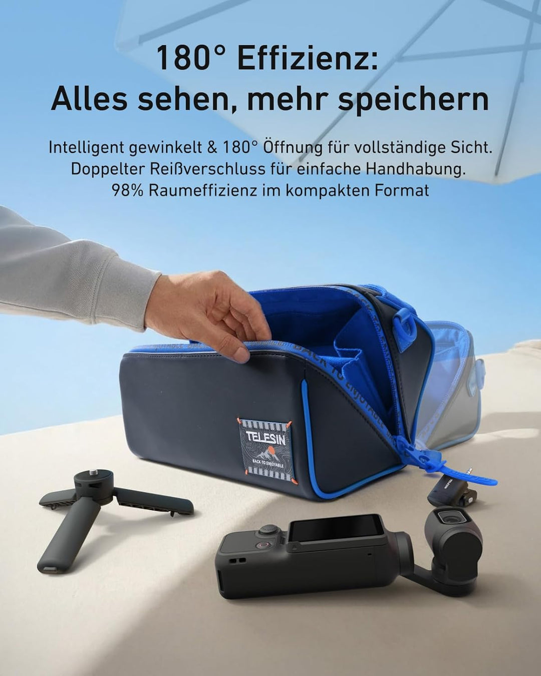 TELESIN DisAdv Kameratasche für DJI Osmo Pocket 3 – Multifunktionale Tragetasche mit Schultergurt, 1
