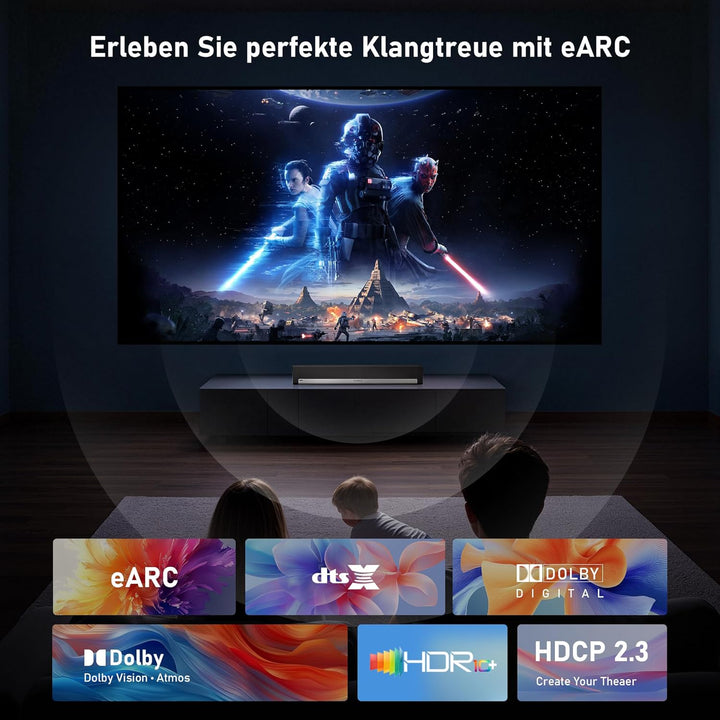 8K Glasfaser HDMI Kabel 15 m, 48Gbps ultraschnelles dünnes HDMI Kabel, 8K bei 60 Hz, 4K bei 240 Hz,