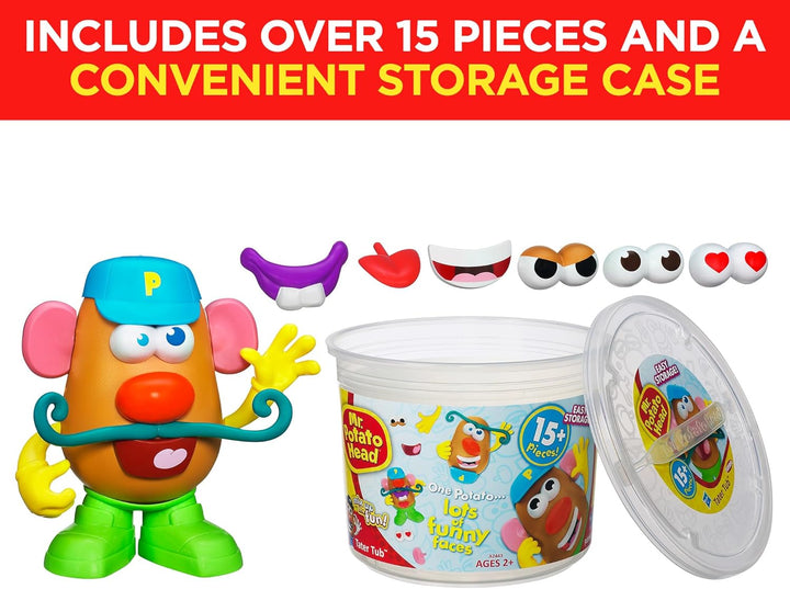 Mr. Potato Head A2443 Playskool Mr. Kartoffelkopf Mr.Potato Head Tater Tub Set, Badespielzeug, Orang