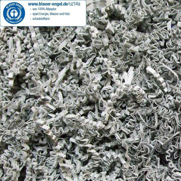 5 KG PresentFill® Füllmaterial Platin Grau umweltfreundliches Polstermaterial aus 100% Recycling Pap