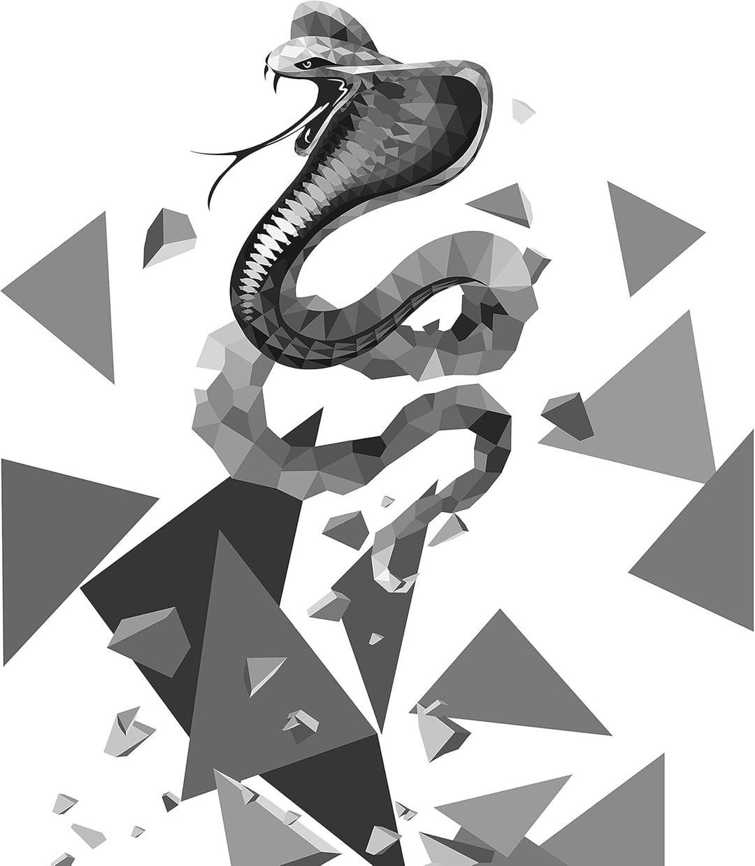 HUGE SPORTS Wildes Tier Rashguard Sonnenschutz Schnelltrocknend Kompression Schwimmshirt M Schlange,