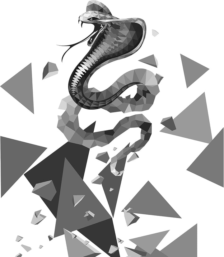 HUGE SPORTS Wildes Tier Rashguard Sonnenschutz Schnelltrocknend Kompression Schwimmshirt M Schlange,