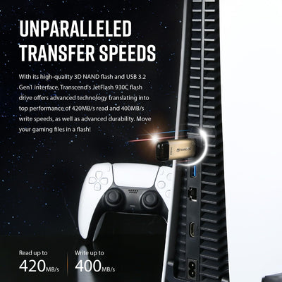 Transcend 128GB JetFlash 930C USB 3.2 Gen 1 Flash Drive TS128GJF930C, Rose Gold, 128GB