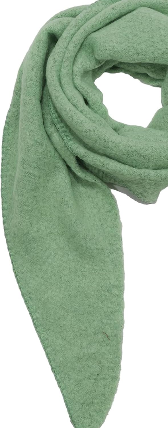 Faera XXL Dreieckstuch Bouclé elastisch weiches Cozy Material Einheitsgrösse Hellgrün, Einheitsgröss