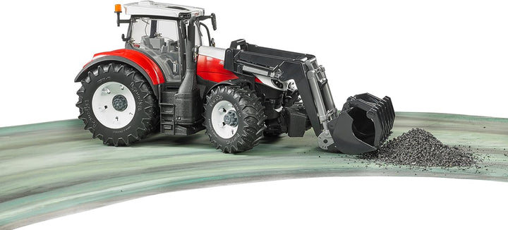bruder 03181 - Steyr 6300 Terrus CVT mit Frontlader - 1:16 Bauernhof Landwirtschaft Traktor Trecker