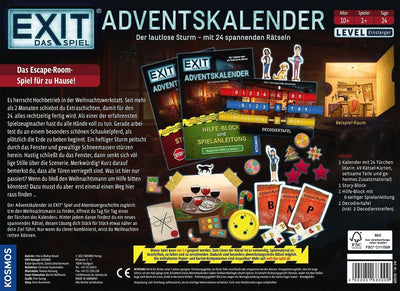 Kosmos 683009 EXIT - Das Spiel Adventskalender, Der lautlose Sturm, mit 24 spannenden Rätseln ab 10