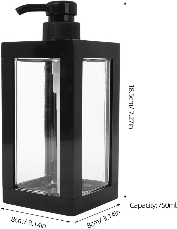 BESPORTBLE Nachfüllbare Auslaufsicherer Duschspender mit Pumpe 750ml Lotionflasche aus Transparentem