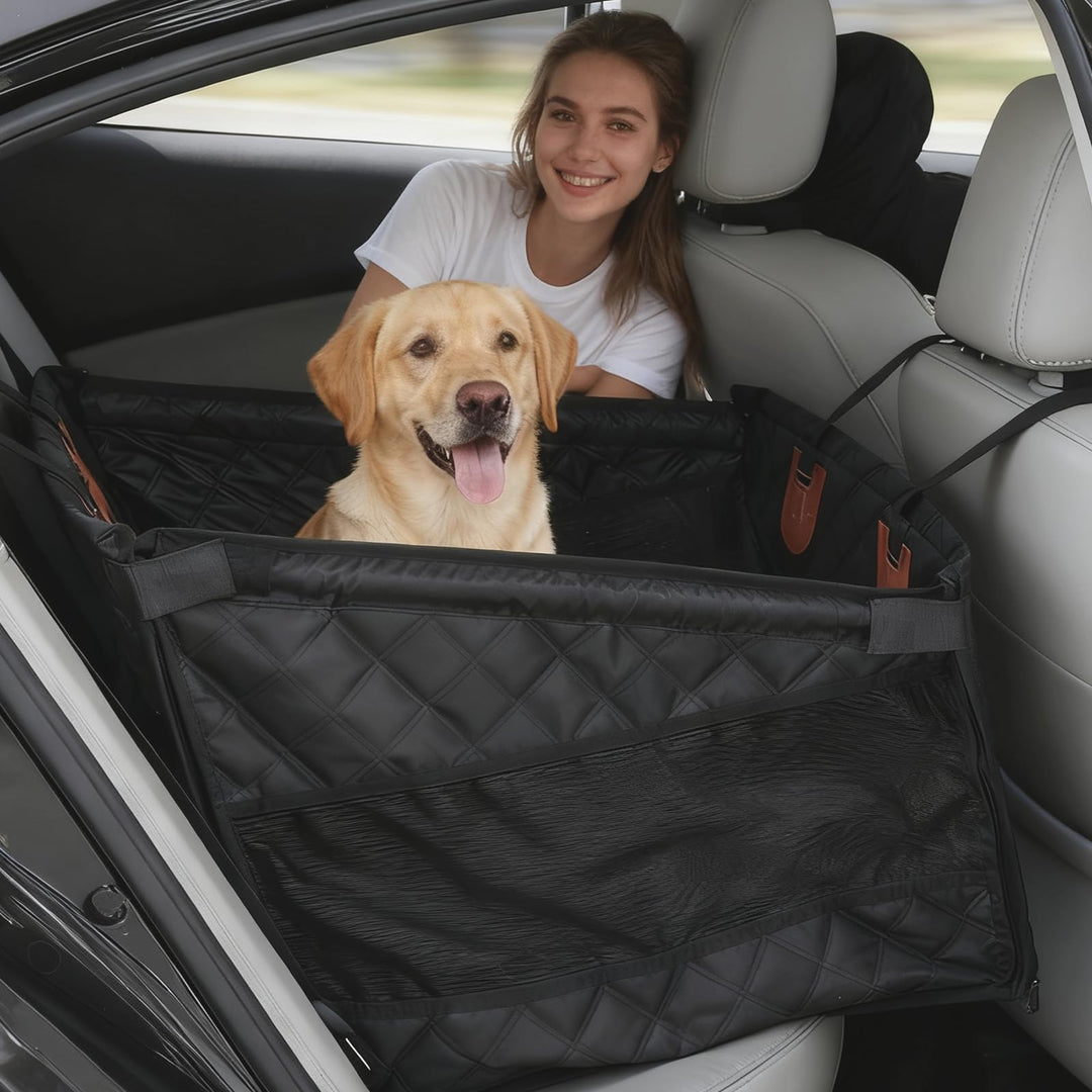 Hunde Autositz, Wasserdichter Rutschfester Haustier Autositz Hund, hundesitz Auto rückbank, Hundeaut