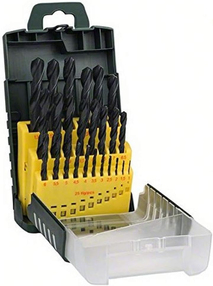Bosch 25tlg. Metallbohrer-Set HSS-R rollgewalzt 25-Piece, 25-Piece