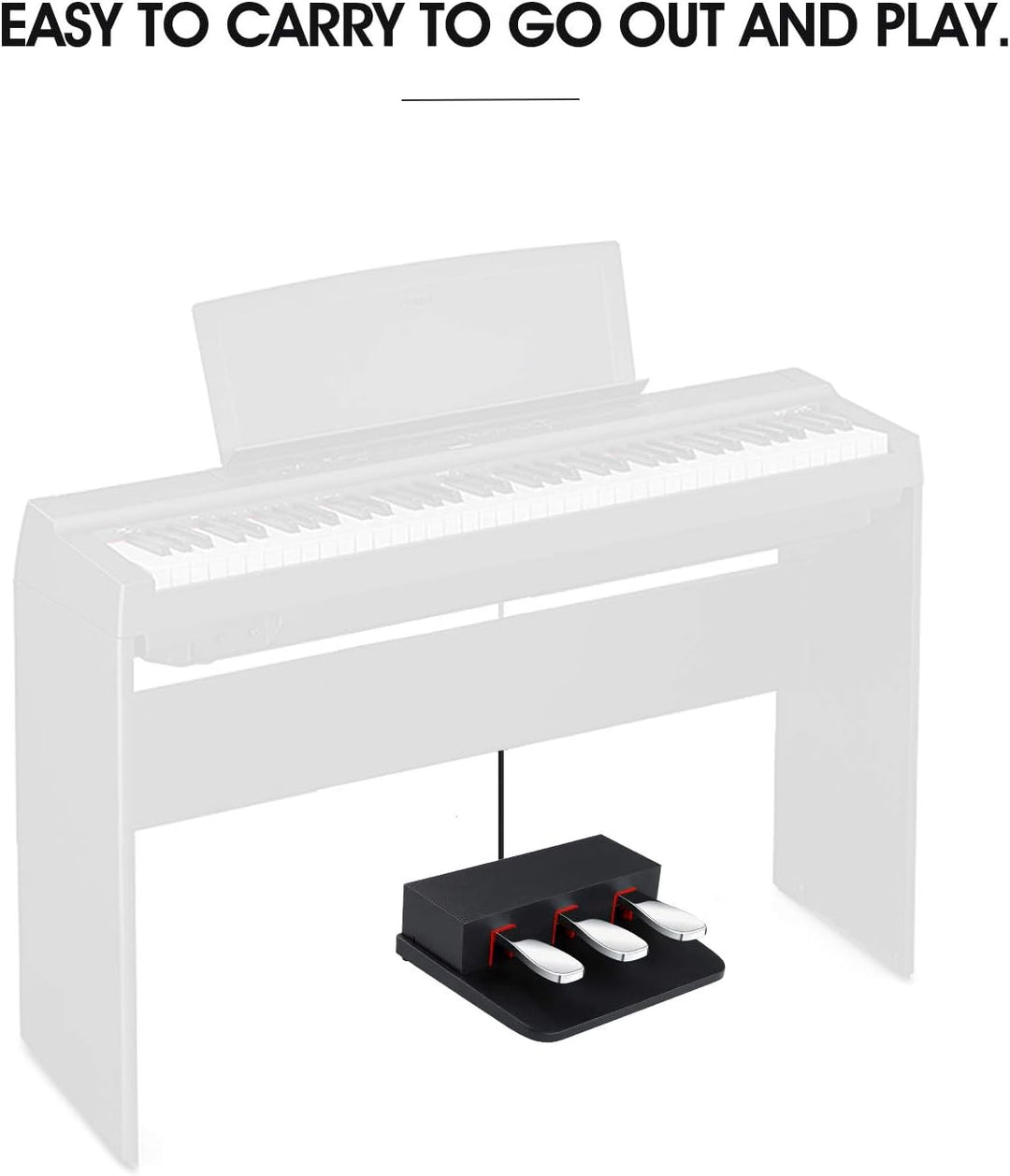 ATNEDCVH 3-Pedal für digitales Keyboard-Piano, 3 Pedaleinheit, kompatibel für Roland FP30 FP30X E-Pi