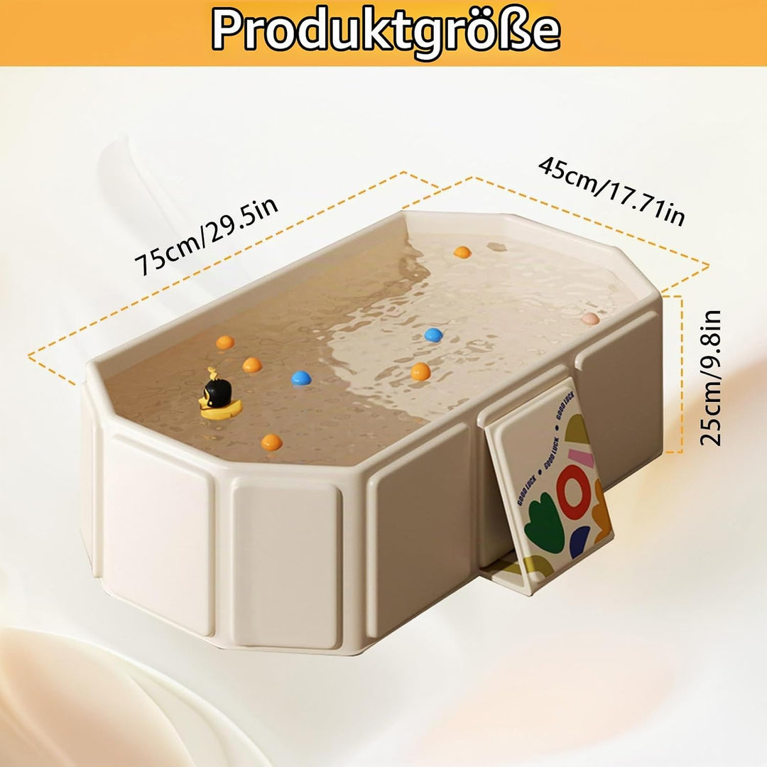 Faltbare Badewanne, Grosse Kinderbadewanne Kleinkindbadewanne Faltbarer Babypte Badewanne Integriert