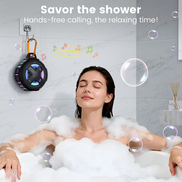 Xleader X8 (2 Gen) Bluetooth Lautsprecher, Kleine Musikbox, Zertifiziert IP67 Wasserdicht, Silikon C