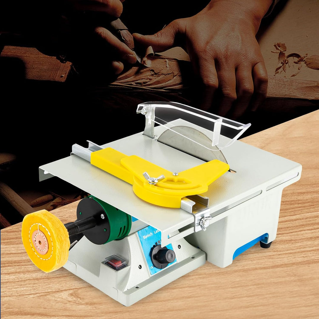 Poliermaschine,750w Edelstein Schmuck Polierend Bench Drehbank Tischsäge Schneiden Maschine 5 In 1 T