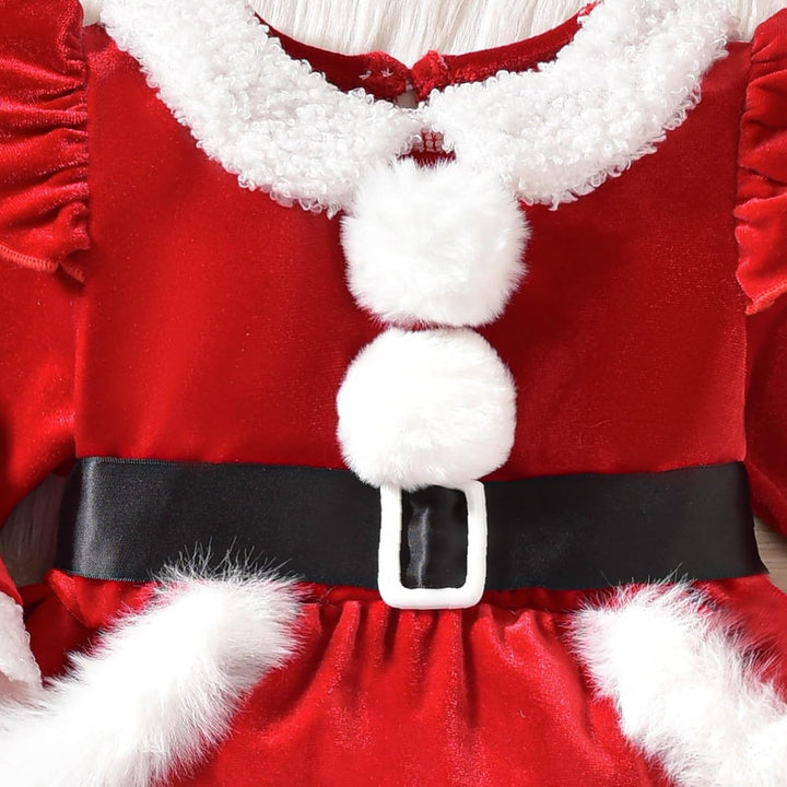 Generisch Baby Mädchen Weihnachtskleid Kleinkind Weihnachten Prinzessin Tutu Kleider Neugeborene Lan