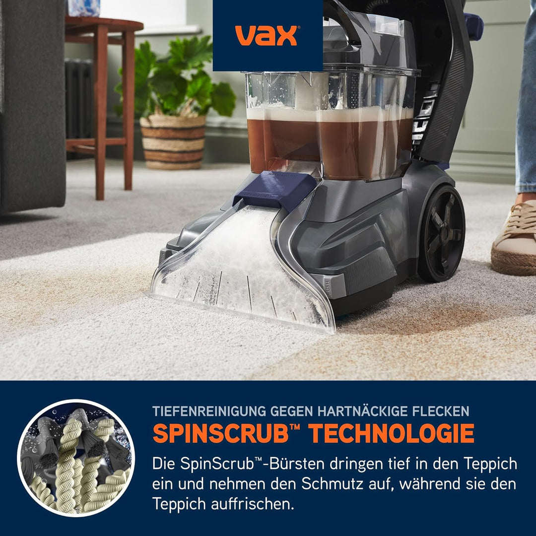 Vax SpinScrub Power Plus Polsterreiniger Gerät Teppichreiniger für Polster & Fleckenentfernung mit S