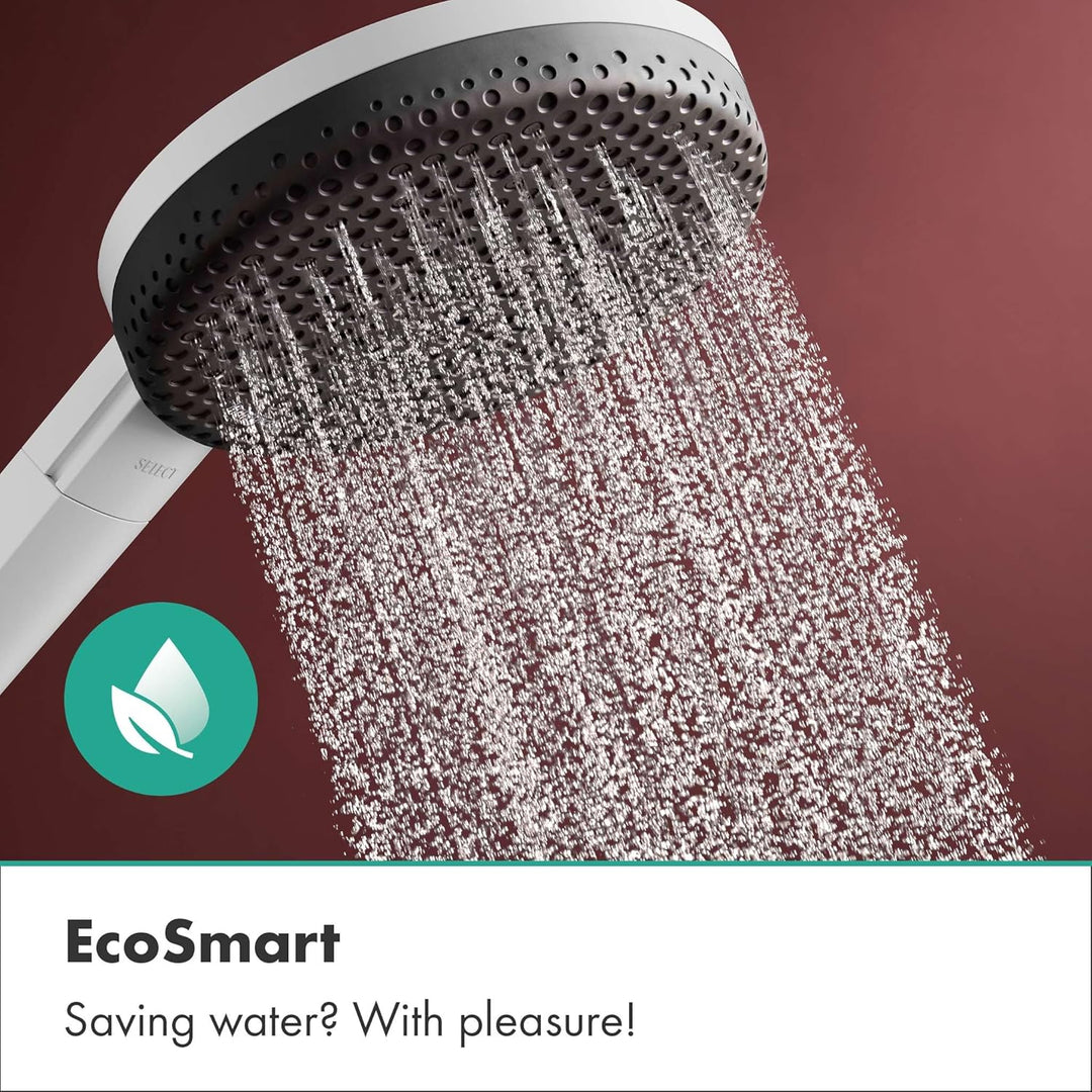 hansgrohe Raindance Alive Select S - Duschset mit Duschkopf wassersparend (EcoSmart, 3 Strahlarten i